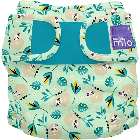 Bambino Mio, Mioduo Cobertor de Pañal Reutilizable, Balanceo del Perezoso, Talla 2 (9 kg+)  