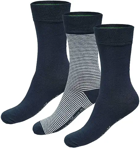 Bamboo Basics - Calcetines de Bambú para Hombre y Mujer - Beau (3 Piezas) - Hipoalergénicos y Suaves como la seda - Pies Frescos y Secos Durante más Tiempo  