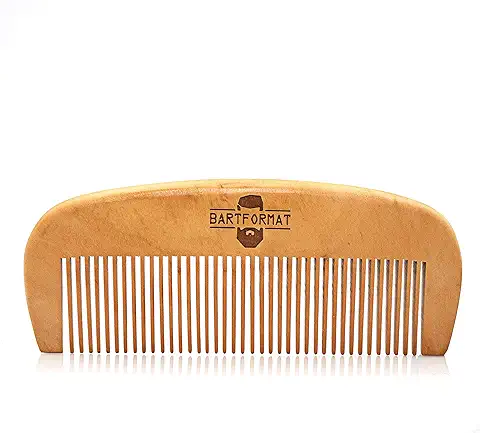 Barba Formato Barba Peine Grande (13 cm) de Madera de Peral 100% – Estable, Antiestático Barba Peine  