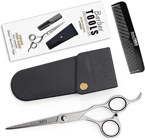 ✮ BARBER TOOLS ✮ Tijeras Profesionales para Bigote y Barba  