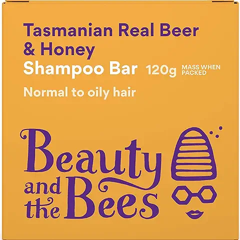 Barra de champú de cerveza real de Beauty and the Bees Tasmania Australia 100% natural, sin botellas de plástico