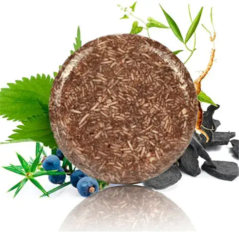 Barra de Champú para Oscurecer el Cabello Negro, Jabón Polygonum Multiflorum Barra de Champú para Oscurecer el Cabello Acondicionador Orgánico y Reparador de Champú para el Cabello Negro (2)  
