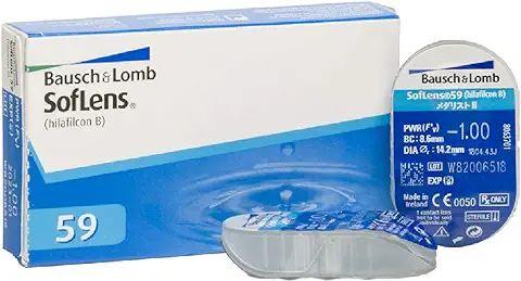 BAUSCH + LOMB - SofLens® 59 - Lentes de Contacto de Reemplazo Mensual  