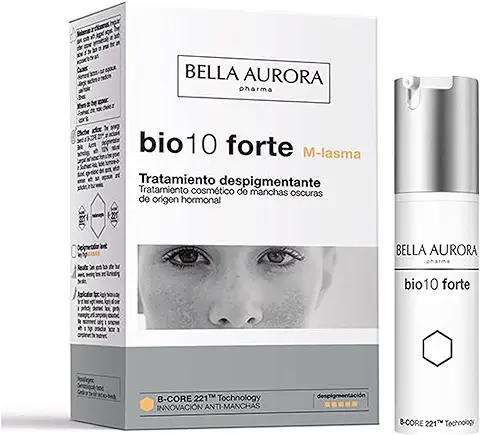 Bella Aurora Anti-Manchas Intensivo para Manchas Oscuras de Origen Hormonal, 30 ml | Crema Quita-Manchas Cara | Despigmentante Facial | Bio10 Forte M-Lasma  