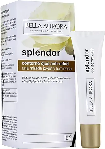 Bella Aurora Crema Contorno de Ojos Anti-Arrugas 50+ Años, 15 ml | Tratamiento Anti-Edad para Mujer Día y Noche | Ojeras y Bolsas | SPLENDOR  
