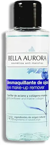 Bella Aurora Desmaquillador Ojos Waterproof Bifásico, 100 ml | Reduce Bolsas y Ojeras | Fortalece Pestañas | con Colágeno y B5  