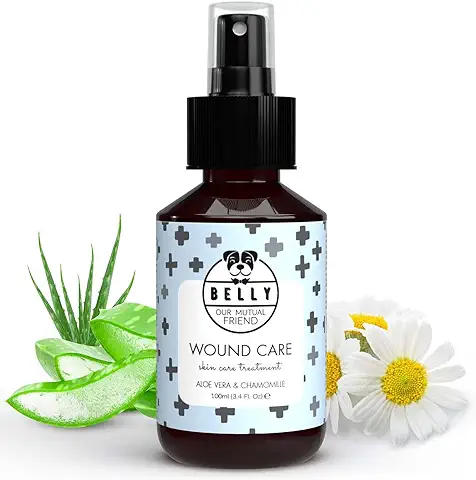 Belly Spray para el Cuidado de la Piel para Perros con Aloe Vera y Manzanilla - Fórmula Vegetal Que Protege la Piel de tu Perro - Previene Las Irritaciones, 100ml Belly Spray para el Cuidado de la Piel para Perros con Aloe Vera y Manzanilla - Fórmula Vegetal Que Protege la Piel de tu Perro - Previene Las Irritaciones, 100ml