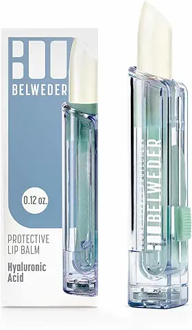 BELWEDER - Bálsamo Labial Protector de ácido Hialurínico - Protección, Hidratación y Regeneración de Labios - Bálsamo Transparente para Hombres y Mujeres - Stick de 3,5 g  