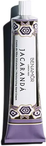 Benamôr - Crema Hidratante para las Manos Jacarandá - 99% Ingredientes Naturales - Manteca de Karité, Aceite de Argán, Aloe Vera - Sin Parabenos, Natural - Presentación de 50ml  