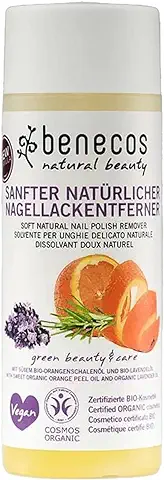 Benecos - Natural Beauty 93871 - Quitaesmalte de Uñas - Aceite Orgánico de Cáscara de órgano y Aceite de Lavanda Orgánico - Vegano - 125 ml  