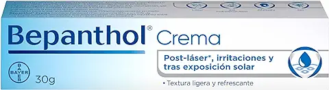 Bepanthol Crema Hidratante, Protege y Regenera la Piel Seca e Irritada, Incluso Tras Tratamientos Estéticos y Exposición Solar, 30 g  