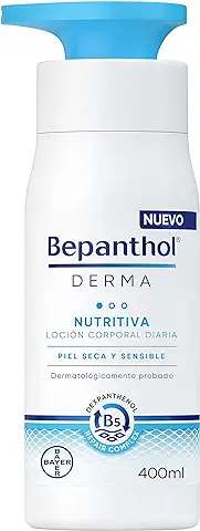 Bepanthol Derma Nutritiva Loción Corporal, Hidratación Inmediata Y Duradera Para La Piel Seca Y Sensible, Uso Diario, 400 ml  
