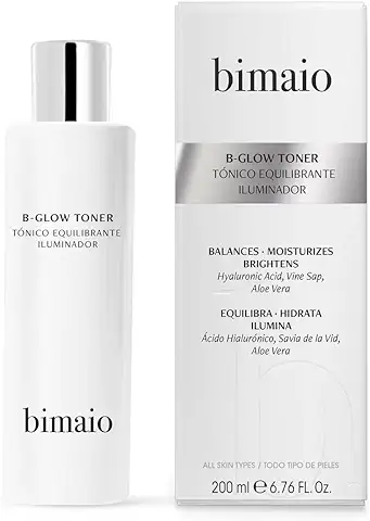 BIMAIO Tónico Facial Tonificante con Ácido Hialurónico y Aloe Vera | Tónico Limpiador Equilibrante | Piel Grasa, Sensible, Seca, Mixta | 200ml  