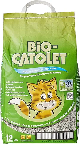 BIO-Catolet Arena para Gatos Suave e Higiénica, 12 l  