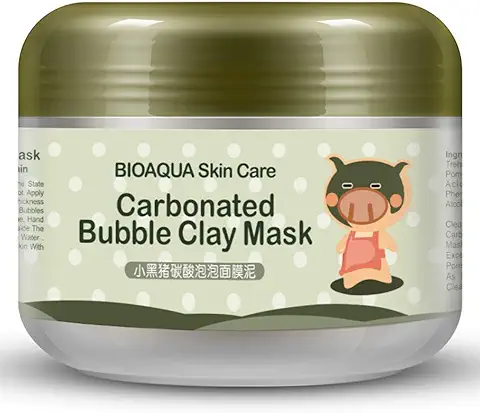 BIOAQUA Mascarilla Carbonatada de Arcilla de Burbujas Rejuvenecimiento Claro Extractos de Plantas Profundas de Piel Para Limpiar Nutrición Espuma Abundante  