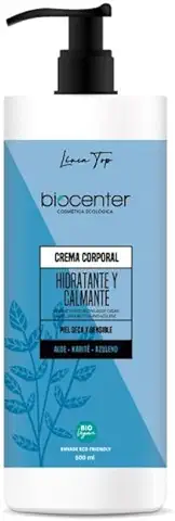 BIOCENTER Crema Corporal Natural Hidratante y Calmante - Línea Top - Ecológica y Vegana 500 ml  