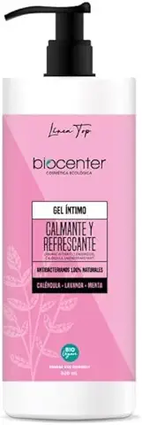 BIOCENTER Gel Íntimo Natural Calmante y Refrescante - Línea Top - Ecológico y Vegano 500 ml  