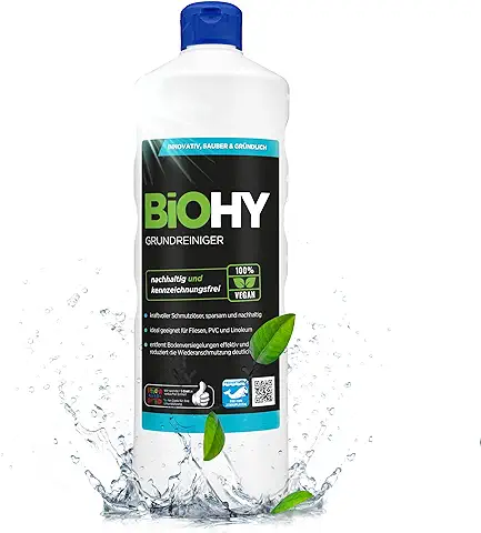 BiOHY Limpiador Básico (1 Botella de 1 Litro) | Contra la Suciedad Persistente | Limpia Todas las Superficies Resistentes al agua y al ácido | Poderoso Concentrado (Grundreiniger)  