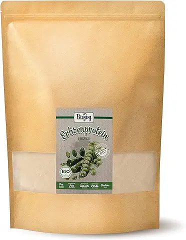 Biojoy Proteína de Guisante Orgánica (2 kg), puro y Natural  