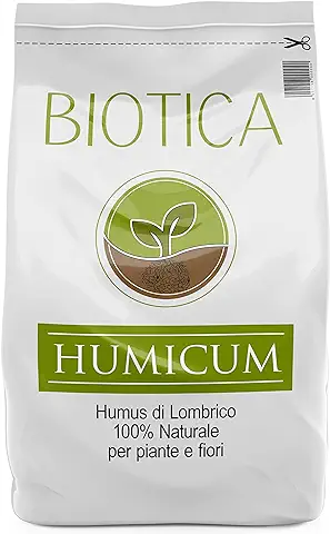 BIOTICA Humus de Lombriz HUMICUM – 25 Lt – Fertilizante 100% Natural – Orgánico y Ecológico  