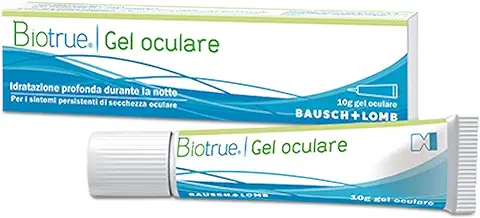 Biotrue - Gel Ocular, gel de tubo de 10 g, Hidratación Profunda Durante la Noche. Inspirado por la Biología de tus ojos  