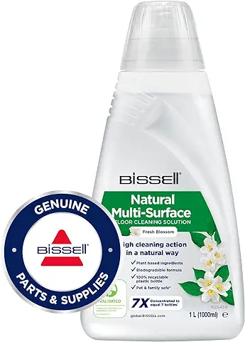 Bissell Solución Limpiadora Natural para Suelos Multisuperficie, 1 L | Para CrossWave, SpinWave, SpinWave Robot & HydroWave | Ingredientes Vegetal y Seguro para Mascotas y Familias | 3096  