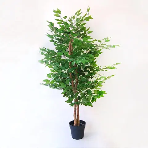 BLAINE Planta Artificial con Productos Naturales, Elaborados con los Mejores Materiales, Ideal para Decoración de Hogar, Planta, Árbol Planta Artificial (180cm, Ficus)  