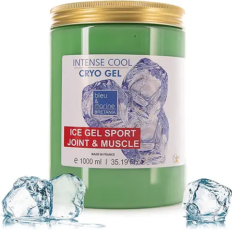 Bleu & Marine Bretania Profesional Gel Frío 1000 ML | Ideal para Deportistas | Alivia Piernas y Pies Cansados | Estimula Circulación | Efecto Refrescante, Relax, Sin Residuo  