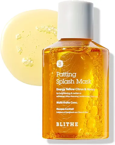 BLITHE Patting Splash Mask Peeling Lavado de cara con miel Amarilla - Peeling Químico Coreano para el Rostro Ácido Láctico AHA para Manchas Oscuras 150 ml  