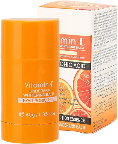Bálsamo Blanqueador De Axilas De Vitamina C De 40g, Desodorante Corporal, Blanqueador De Piel Corrector De Manchas Oscuras Para Eliminación De Olores Para Codos, Rodillas, Áreas Privadas  