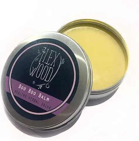 Bálsamo Herbal Calmante Boo Boo para la Irritación de la Piel, Rasguños, Mordeduras y Picaduras, sin Aceite de Palma, sin Crueldad Animal, sin Plástico, Hecho a mano en el Reino Unido, 100 ml  