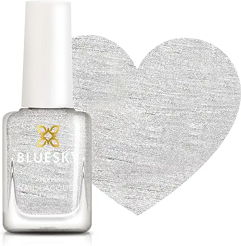 Bluesky Moon Magic - Esmalte de Uñas Infantil, Inodoro, con base de Agua, no Tóxico y Fácil de Quitar, 5 ml, Color Plateado  