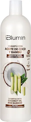 Blumin Champú con Aceite de Coco y Bambú Orgánico para Cabellos Normales o Secos, 1000 ml  