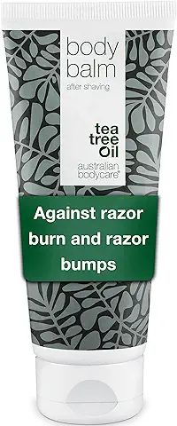 Body Balm de Australian Bodycare, para Hombres y Mujeres, 200 ml | Loción para Después de Afeitar, Contra Pelos Encarnados y Sarpullido del Afeitado | Alivio Inmediato Después del Afeitado  