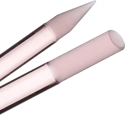 Bona Fide Beauty Empujador de Cutículas de Cristal – 1 Pieza rosa Auténtico Empujador de Cutículas de Cristal Checo, Empujador de Cutículas de Cristal, Removedor de Cutículas para Uñas Naturales  
