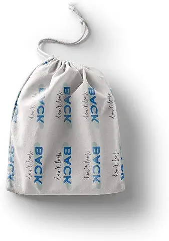 Bonamaison Impreso Algodón Bolsas con Cordón, Bolsa con Cordel para el Hogar y el Almacenamiento de Verduras, Bolso de Compras, Plegable, Ecologica, Reutilizables, Tamaño: 20x30 Cm  