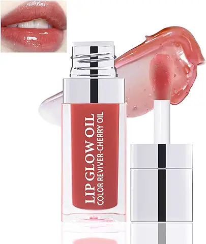 Boobeen Aceite Hidratante Labial, Bálsamo Labial para Labios Secos y Agrietados, Aceite Hidratante Labial de Larga Duración para unos Labios más Suaves  
