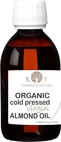 B.O.T Cosmetic & Wellness - Aceite de Almendras Dulces 100% Puro | Cuidado Ecológico Piel, Cabello, Barba | Anti-Envejecimiento, Hidratante | Aromaterapia, 100 ml  