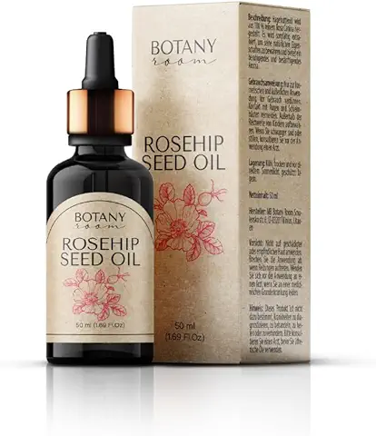 BotanyRoom Aceite de Rosa Mosqueta - Elixir Facial Puro y Ecológico para una Piel Radiante, Solución Antienvejecimiento Natural con Vitamina C y Ácidos Grasos Esenciales  