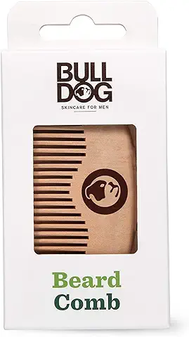 BULLDOG - Barba para Hombre | Peine para Barba | Hecho de Madera de Melocotón  
