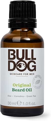 Bulldog Skincare - Aceite para Barba con Ingredientes Naturales - Aloe Vera, Aceite de Camelina y Té Verde - Suaviza, Amolda y Acondiciona tu Barba - Formato: 30 ml | 1 Unidad  