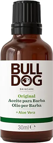 Bulldog Skincare For Men Original Aceite Barba - Hidratante facial, Marrón, 30 ml (Paquete de 1)
