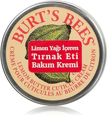 Burt's Bees Crema para Cut&iacute;culas y U&ntilde;as, Aceite de Almendras Dulces para Cut&iacute;culas, con Manteca de Cacao y Vitamina E, Aroma a Lim&oacute;n, 17 Gramos  