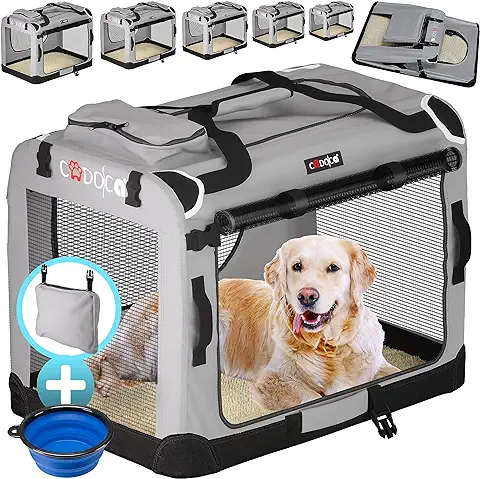 Cadoca Transportadora Mascotas Talla L Plegable 70x52x40cm Transportín Bolsa Viajes Perros Gatos  