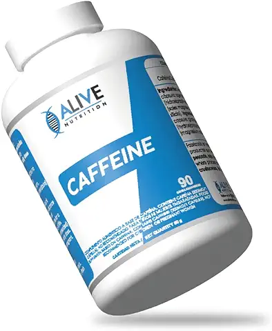 Cafeína Cápsulas. Cafeína 200Mg. Energizante para Cansancio. Cápsulas de Cafeína (90). Ingrediente que Ayuda a Potenciar Actividad Fisica y Mental. Pastillas Cafeína. Suplementos Deportivos.  