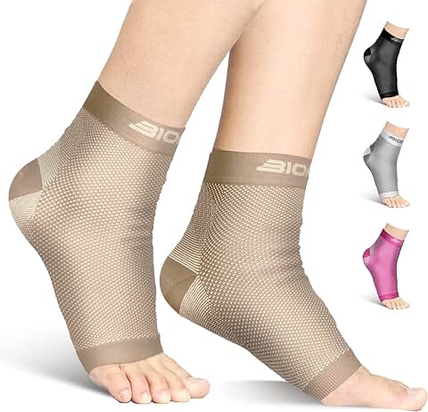 Calcetines de Compresión Bionix, para Fascitis Plantar, 6 Zonas, Tecnología de Compresión.  