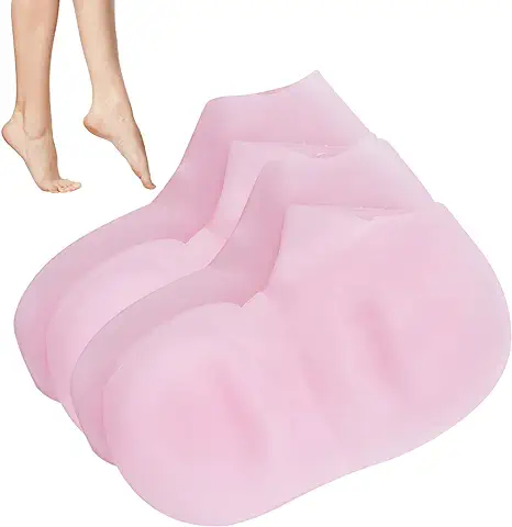 Calcetines para el Cuidado de los Pies, Calcetines Hidratantes, Suavizan la piel del pie con Tratamiento de Aceite Esencial, piel seca y Exfoliante, Calcetines Antigrietas (M(36-38))  