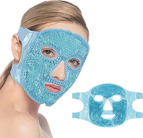 CAM2 - Máscara Refrescante para Ojos, Máscara de gel Reutilizable para ojos Hinchados, Bolsas (azul)  