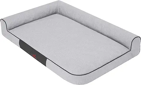 Cama para Perros, Gatos y Mascotas, Cojín Acolchado para Perros, cama para Perros, Colchón para Mascotas, Sofá para Animales, Colchón, Cenizas, Piedras Ecológicas, XXL – 115 x 80 cm  
