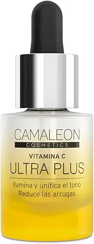 Camaleon Cosmetics - Sérum Vitamina C - Tratamiento Natural Concentrado - Ilumina, Reduce Manchas, Rojeces y Arrugas - Vegano - 1 Unidad - 15ml  